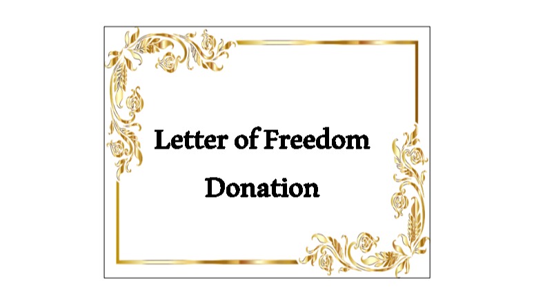 Letter of Freedom - Donation